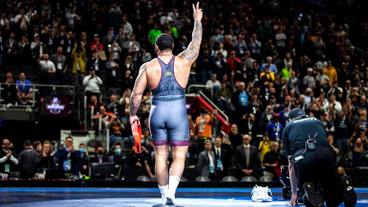 Champion saluting the crowd after a national final